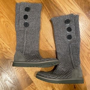 Ugg cable knit boots, sz 7